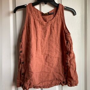 Rachel Roy 100% Linen Tank Top
